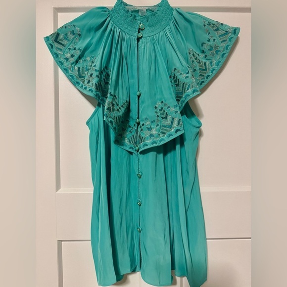 COPY - Ramy brook abbe blouse in malac - Picture 4 of 6